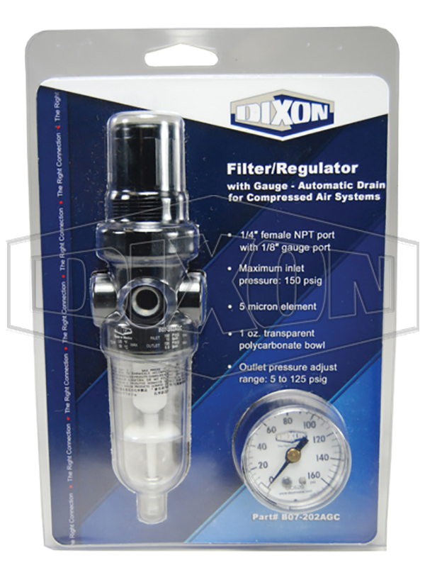 B07 Series 1 FRL's Carded Miniature Filter/Regulator